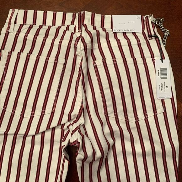 We wore what rocker stripe low rise jeans size 24, NWT - Picture 4 of 6